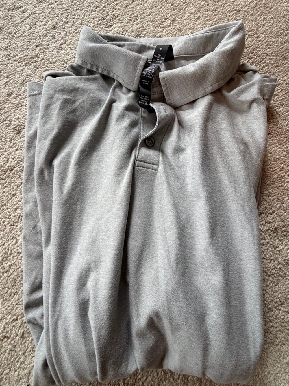 Men's Light Gray Vuori Stratotech Polo XL